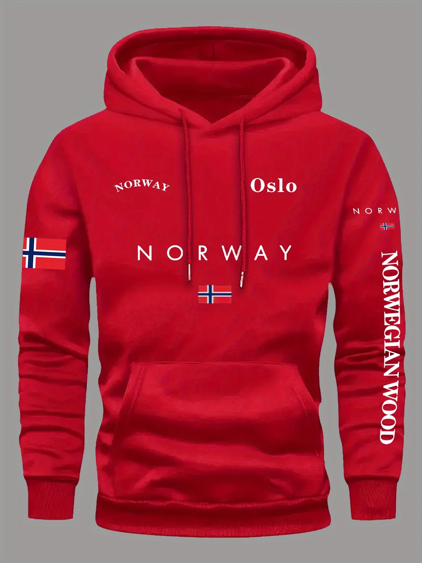 Outdoor Adventures Clothing - Sweat-shirts à capuche avec drapeau norvégien