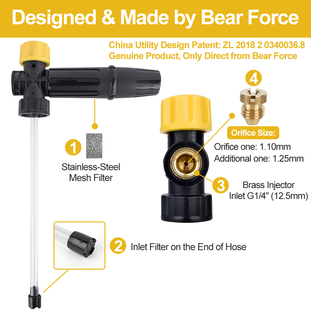 Canon à mousse réglable pour n - Bear Spray Clip avis et prix
