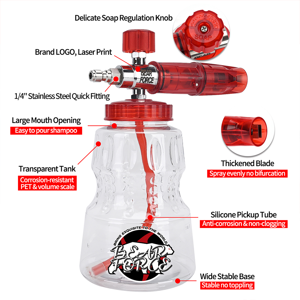 Canon à mousse en aluminium po - Bear Spray Clip avis et prix