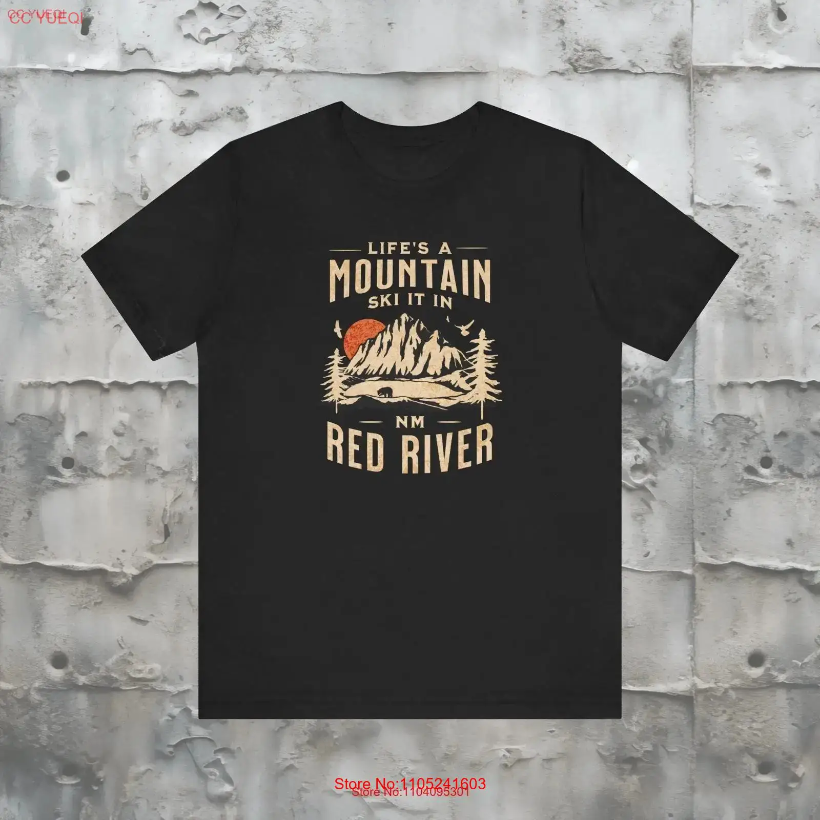 T-shirt de ski de montagne Red - Outdoor Adventure Resorts avis et prix